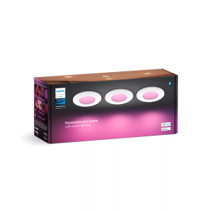 Pack 3 Empotrados Downlight Slim P Philips Hue Blanco White & Colors IP44 - Imagen 3