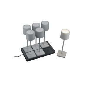 Pack 6 lámparas LED FERNANDEZ exterior estación de carga IP54 - TRIO Lighting - Imagen 1