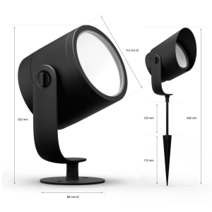 Pincho Lily XL Extensión 24V Philips Hue Negro White & Colors - Imagen 4