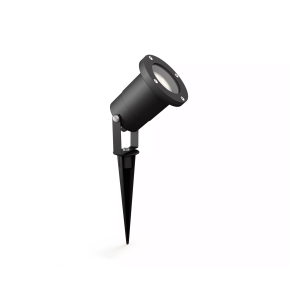 Pincho Puled LED 1×5W con Bombilla Negro IP44 – Philips - Imagen 2