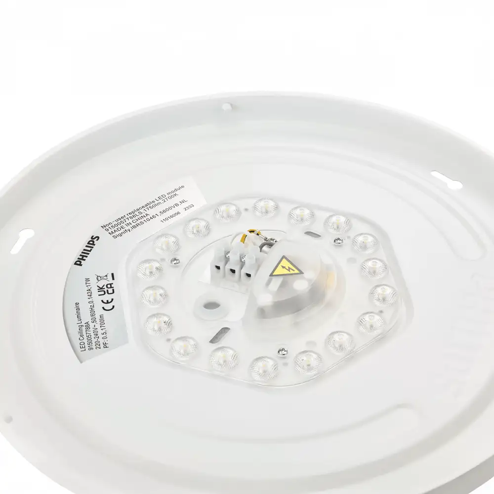 Parte trasera plafón CL200 LED 17W 4000K Philips blanco con módulo LED integrado