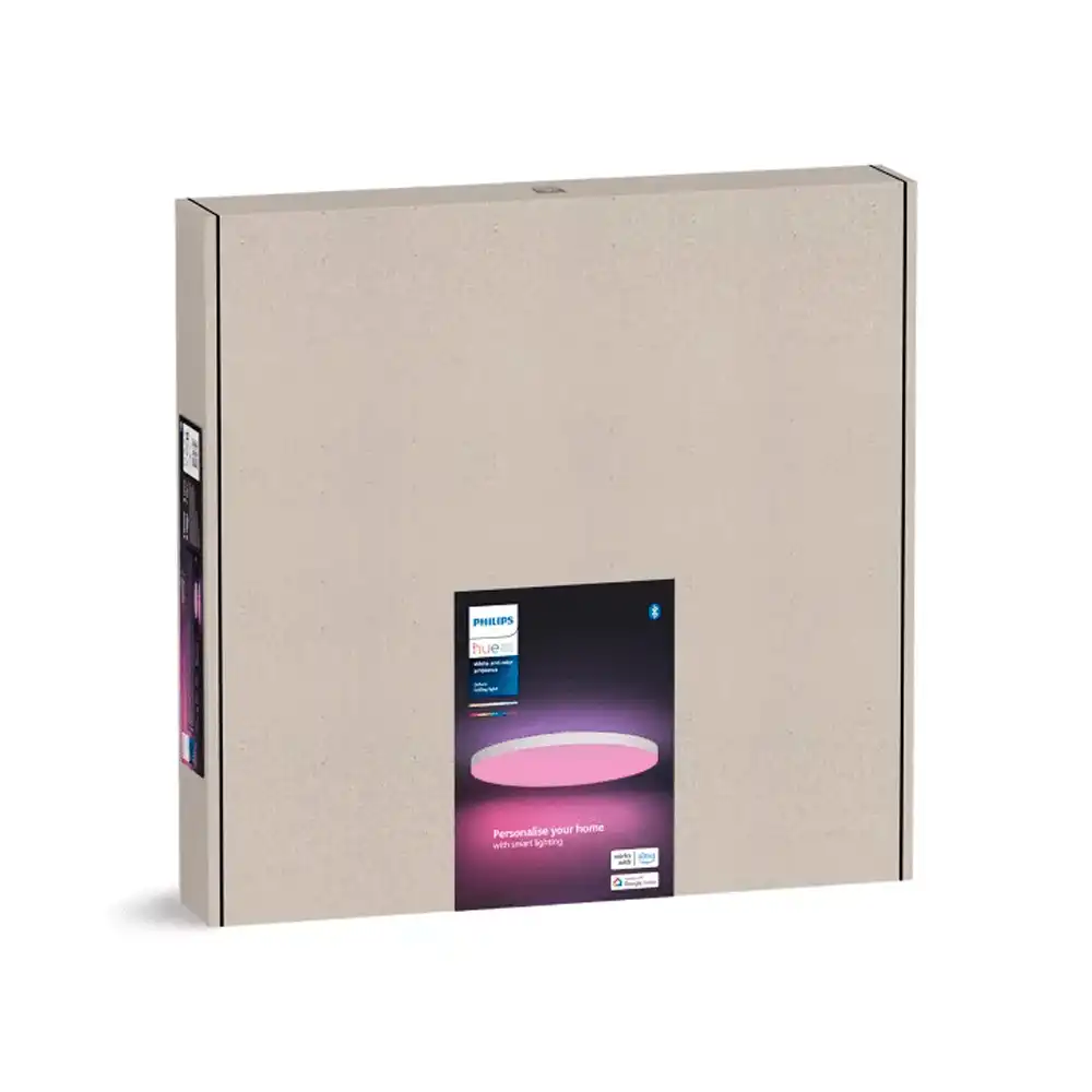 Caja packaging plafón de techo Philips Hue Datura G blanco White and Color Ambiance