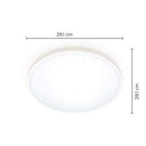 Plafón de Techo SuperSlim LED 16W Philips WiZ Blanco 2700K–6500K – Philips - Imagen 4