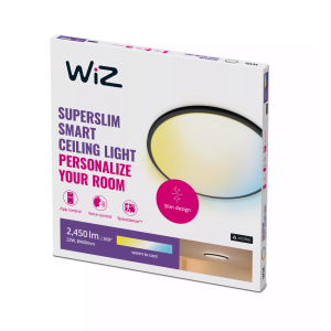 Plafón de Techo SuperSlim LED 22W Philips WiZ Negro 2700K–6500K – Philips - Imagen 3