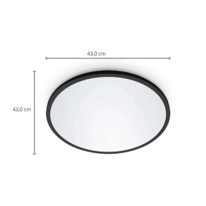 Plafón de Techo SuperSlim LED 22W Philips WiZ Negro 2700K–6500K – Philips - Imagen 4