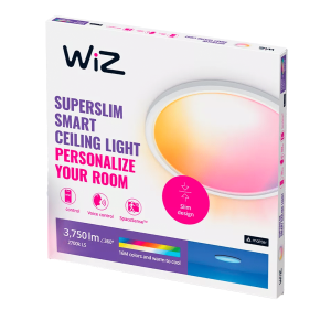 Plafón de Techo SuperSlim LED 32W Philips WiZ Blanco RGB 2200K–6500K – Philips - Imagen 3