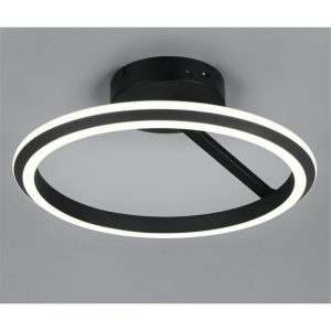 Plafón LED AMADOR Ø45cm 34W 4000lm Regulable Negro IP20 - TRIO Lighting - Imagen 5