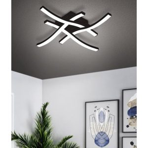 Plafón LED CABEZAS-E Negro 3000K 2240 Lúmenes para Interior IP20 – Eglo - Imagen 2