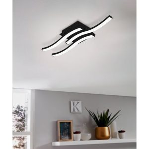 Plafón LED CABEZAS-E Negro 4000K 1800 Lúmenes para Interior IP20 – Eglo - Imagen 2
