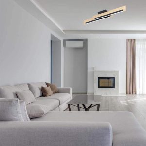 Plafón LED de Techo Minimalista CAMACHO de Madera 20W 2600 lm 3000K – Eglo - Imagen 2