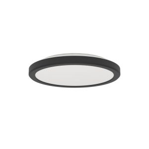 Plafón LED de Techo TESTARA-E Negro 3000K 1500 lm Ø211 mm Interior IP20 – Eglo - Imagen 1