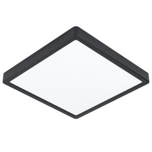 Plafón LED Exterior Cuadrado Negro ARGOLIS 2 22W 2400 lm 3000K IP44 – Eglo - Imagen 1