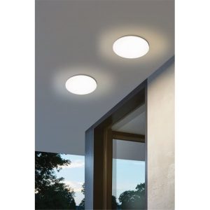 Plafón LED Exterior Redondo RONCO Blanco Ø220 mm 8W 800 lm 3000K IP44 – Eglo - Imagen 2