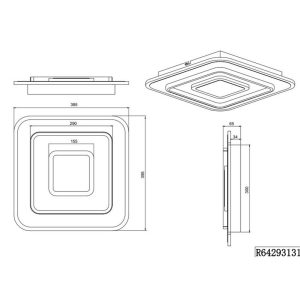 Plafón LED JORA 46W 5400lm regulable IP20 - TRIO Lighting - Imagen 6