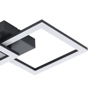 Plafón LED PALMAVES-E Negro 3000K 2760 Lúmenes IP20 – Eglo - Imagen 2