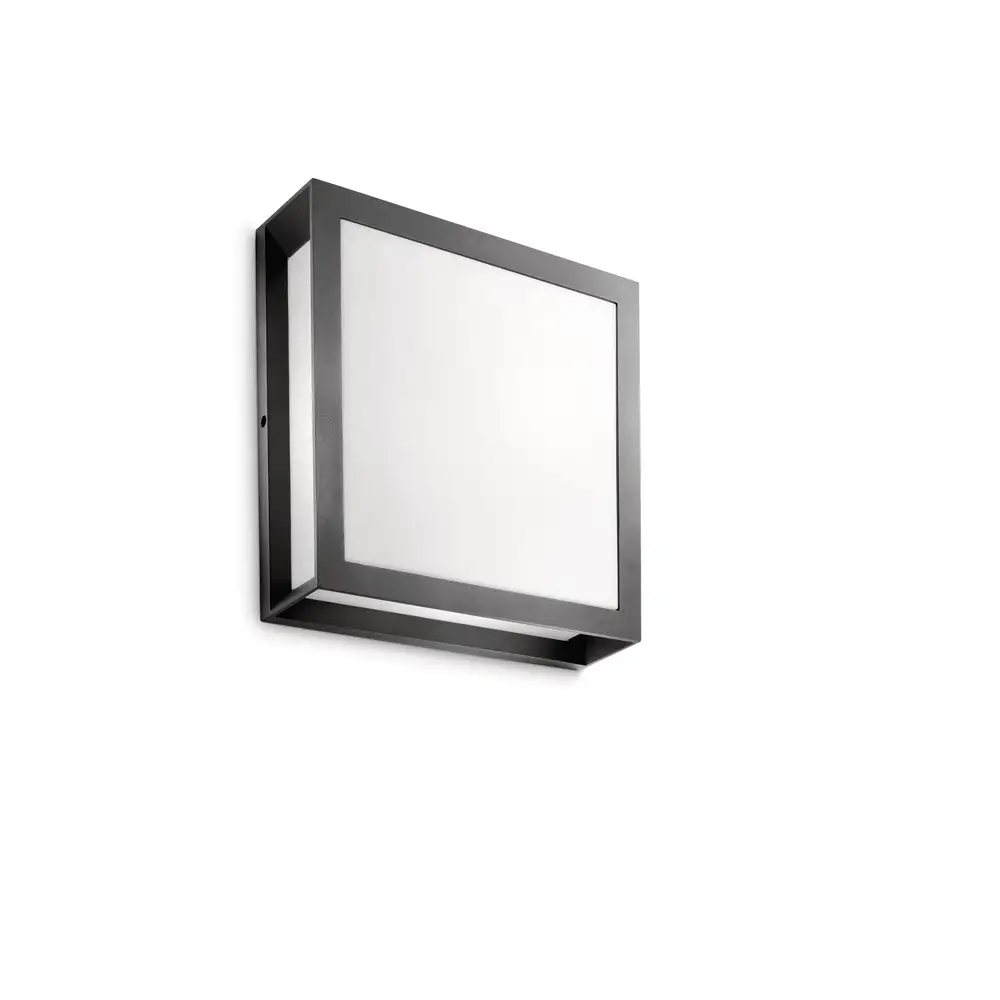 Plafón exterior Philips Skies antracita IP44 vista frontal