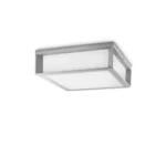 Plafón de techo Skies gris Philips IP44 sin bombilla vista lateral