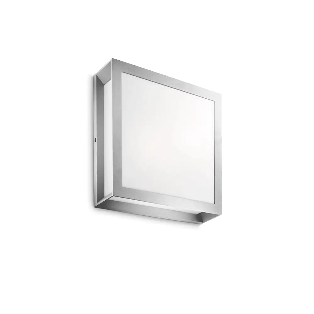 Plafón exterior Philips Skies gris IP44 vista frontal