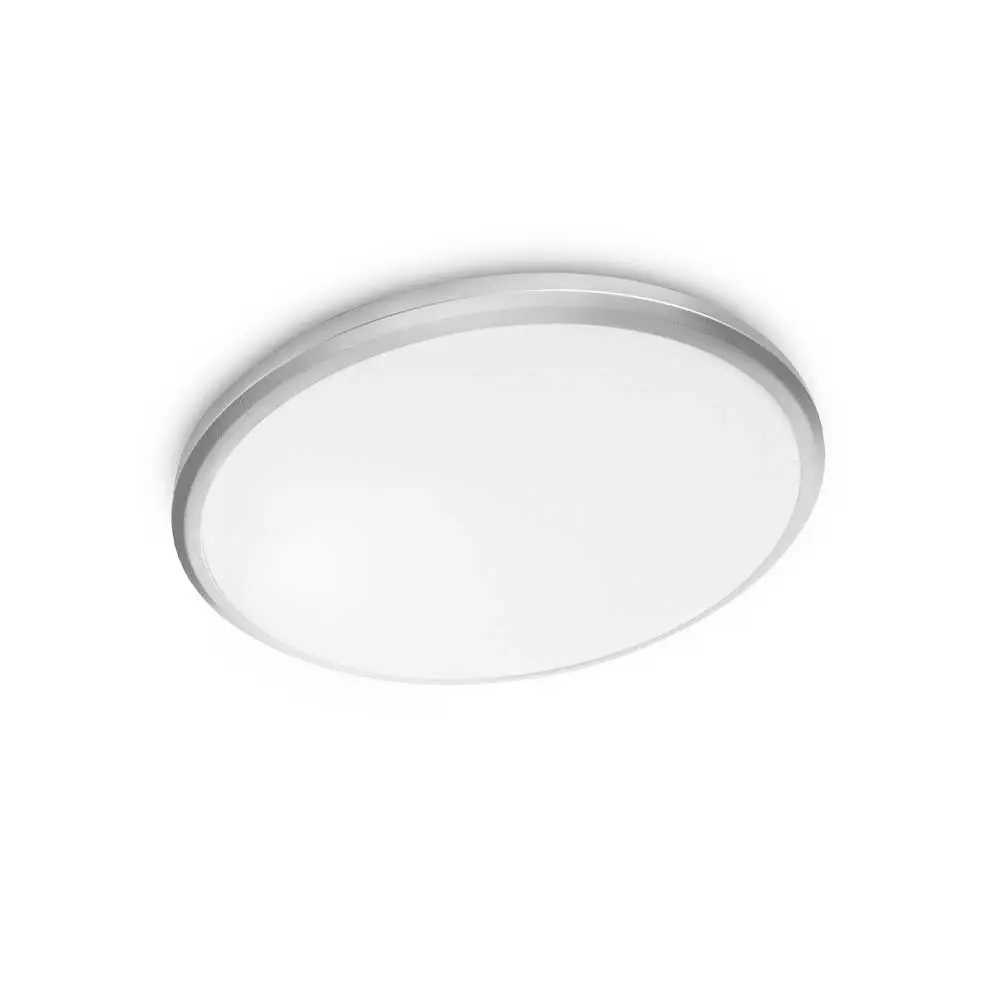 Plafón de techo Philips Twirly LED 17W 2700K gris vista lateral