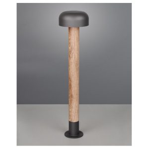 Poste FRASER 84cm Madera E27 10W IP44 - TRIO Lighting - Imagen 2