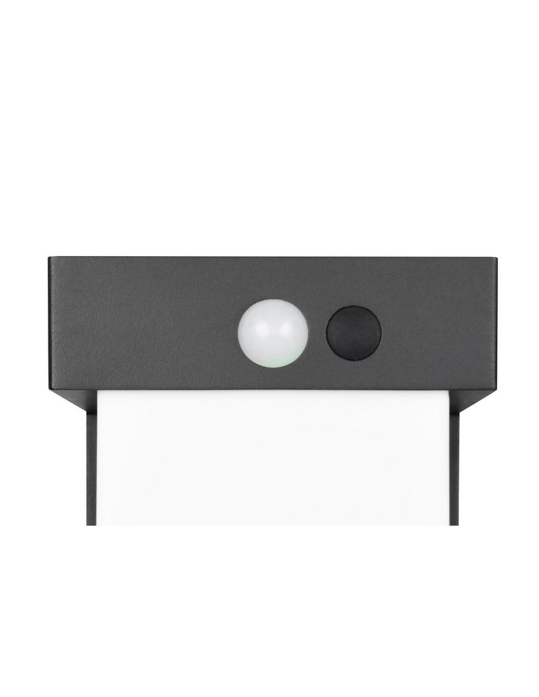 Detalle sensor y panel solar poste LED Colombo 100cm IP44 Trio Lighting