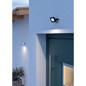 Proyector LED Exterior RISACCA-E Negro 10W 850 lm 4000K IP65 Aluminio y Cristal – Eglo - Imagen 2