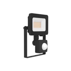 Proyector LED Exterior RISACCA-E Negro con Sensor 1800 lm 4000K IP44 Aluminio y Vidrio – Eglo - Imagen 1