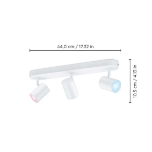 Regleta Imageo LED 3x5W Philips WiZ Blanco RGB 2200K–6500K - Imagen 4