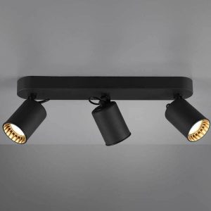 Regleta PAGO 3 Focos Negro Orientable - TRIO Lighting - Imagen 2