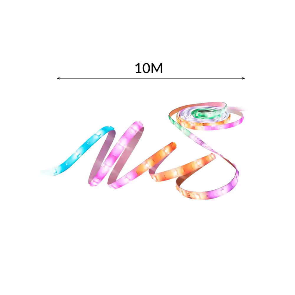 Tira LED gradient Philips WiZ 10m RGB detalle longitud 10 metros