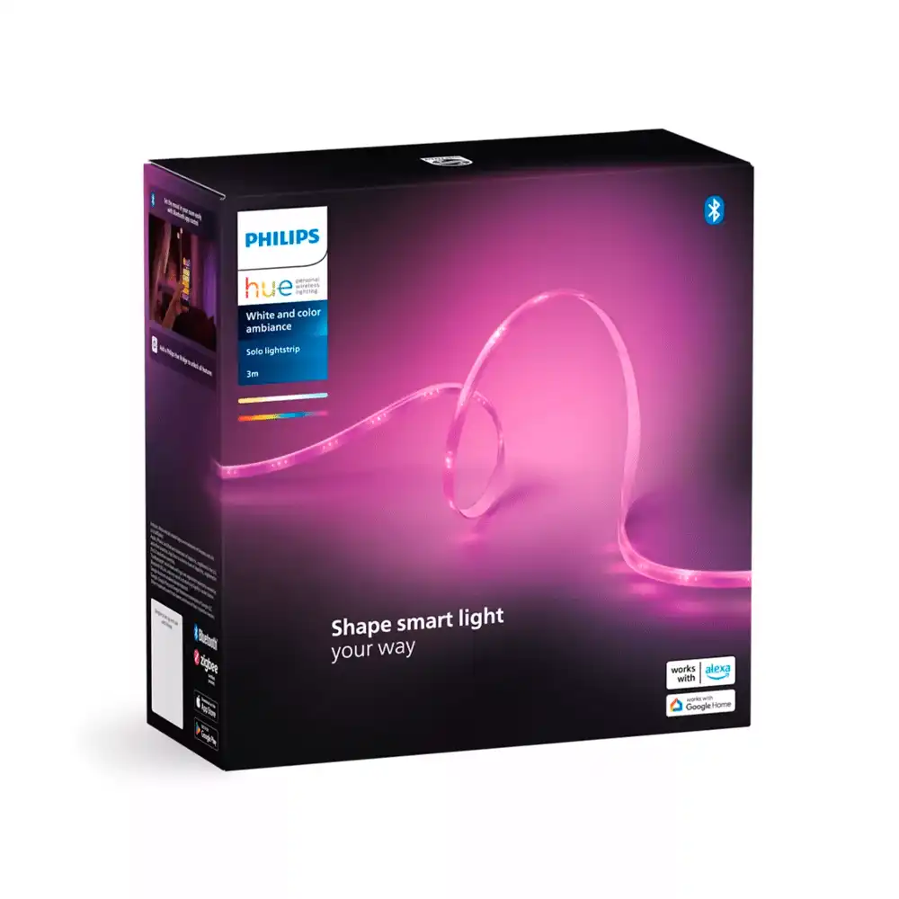 Caja tira LED Philips Hue Lightstrip Plus 3 metros White and Color