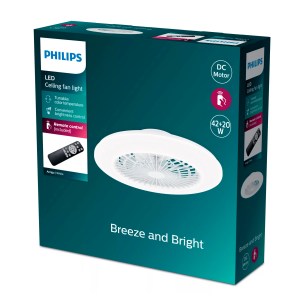 Ventilador Amigo Flat Plafón LED 60W+25W Blanco – Philips - Imagen 2