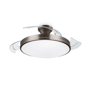 Ventilador Atlas Plegable DC LED 35W+28W Níquel – Philips - Imagen 1