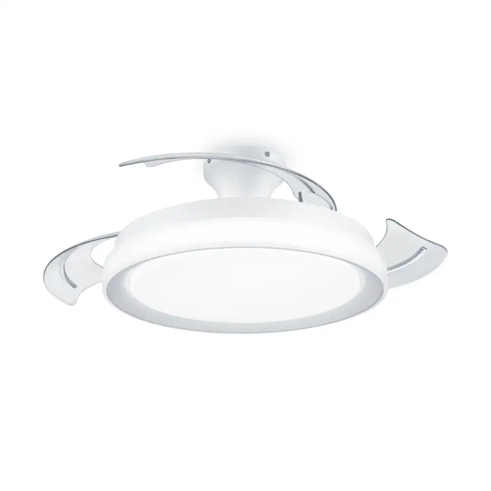 Ventilador de techo Philips Bliss plegable DC LED blanco vista inferior