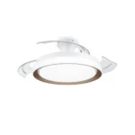 Ventilador de techo Philips Bliss plegable DC LED dorado vista inferior
