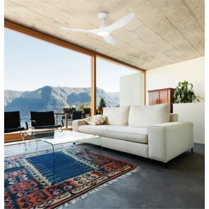 Ventilador de Techo con Luz LED PORTSEA Blanco 132 cm Motor DC 2300 lm CCT 3000K–4000K–5000K – Eglo - Imagen 2