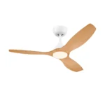 Ventilador de techo Philips Olas G LED blanco y madera vista inferior