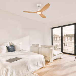 Ventilador Olas G LED 32W+24W Blanco y Madera – Philips - Imagen 5