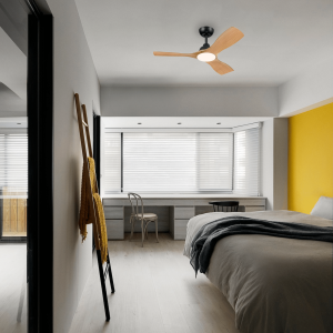 Ventilador Olas G LED 32W+24W Negro y Madera – Philips - Imagen 2