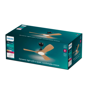 Ventilador Olas G LED 32W+24W Negro y Madera – Philips - Imagen 4