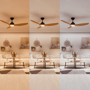 Ventilador Olas G LED 32W+24W Negro y Madera – Philips - Imagen 6