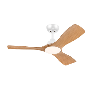 Ventilador Olas P LED 28W+24W Blanco y Madera – Philips - Imagen 1