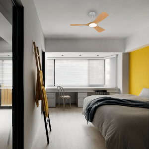 Ventilador Olas P LED 28W+24W Blanco y Madera – Philips - Imagen 5