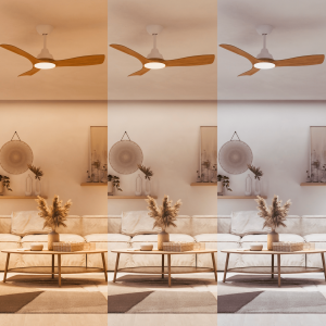 Ventilador Olas P LED 28W+24W Blanco y Madera – Philips - Imagen 6