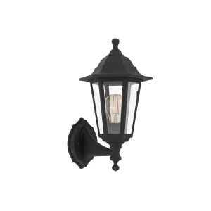 Aplique de Pared Exterior OLGIATA-E Negro E27 IP44 para Jardín y Fachada – Eglo - Imagen 1