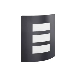 Aplique Exterior RASCINO-E Negro de Acero Galvanizado con Difusor Blanco E27 IP44 – Eglo - Imagen 1