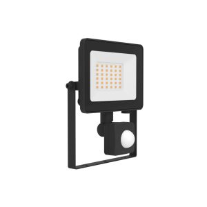 Proyector LED Exterior RISACCA-E Negro con Sensor 2800 lm 4000K IP65 Aluminio y Vidrio – Eglo - Imagen 1