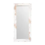 tiendas deco espejo de pared decorativo 30 x 80 cm con marco blanco envejecido campiluz 1