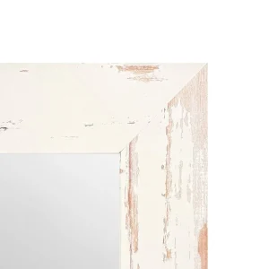 Espejo de Pared Decorativo 30 x 80 cm con Marco Blanco Envejecido - Campiluz - Image 2