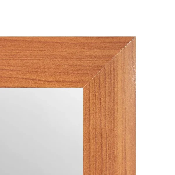 tiendas deco espejo de pared decorativo 30 x 80 cm con marco de madera tono nogal campiluz 2